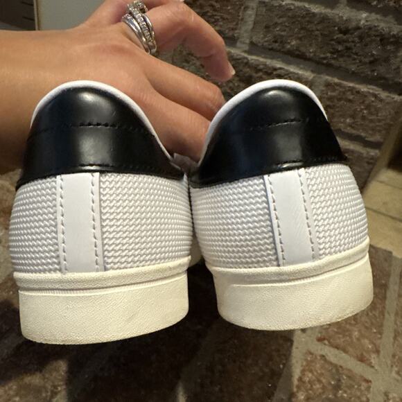 Adidas Originals Unisex Rod Laver Trainer Shoes Sneakers White Black Retro Sz 9 - Picture 4 of 16